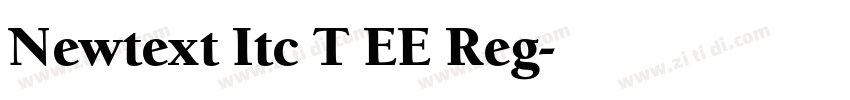 Newtext Itc T EE Reg字体转换